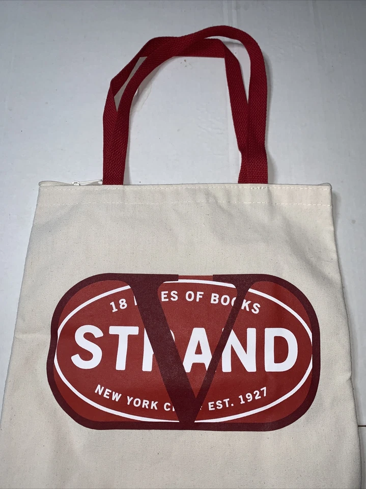 Б/у холщовая сумка-тоут Strand x Valentino средний размер - Изображение 3 из 4