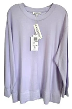 Workshop Republic Women's Soft Modal Blouse Top Long Sleeve Plus Sz 2X Lavender