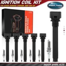 6x Ignition Coil & 6x Iridium Spark Plug Kit for Dodge Durango Charger Jeep Ram