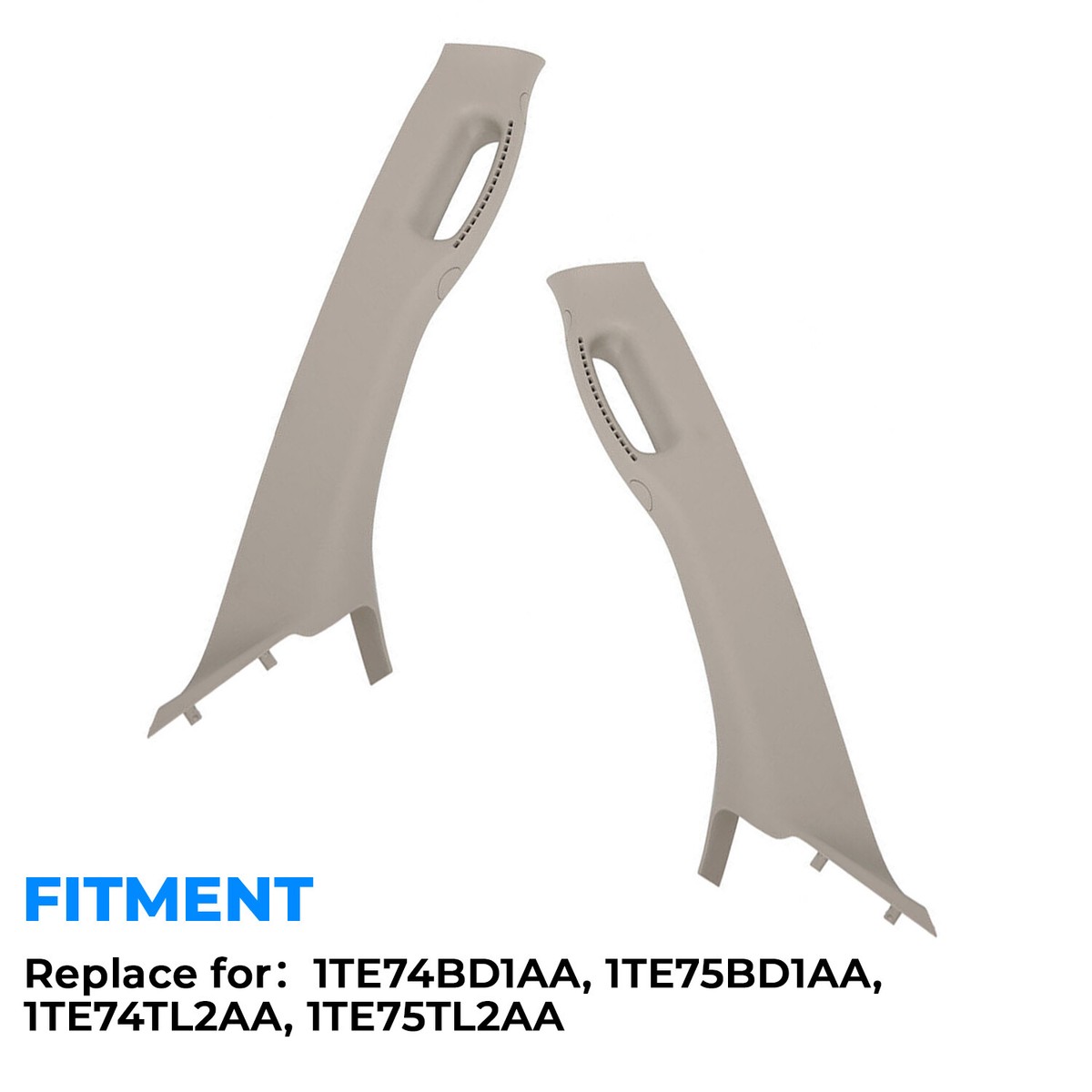 Pair Set Pull Grab Handle A Pillar Windshield Post Trim For 02-10