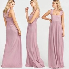 Show Me Your Mumu June Maxi Dress Size S Antique Rose Chiffon