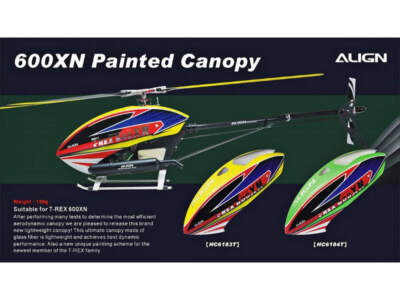 ホビーラジコン ALIGN T-REX 600 Painted Canopy Align T-Rex 600XN