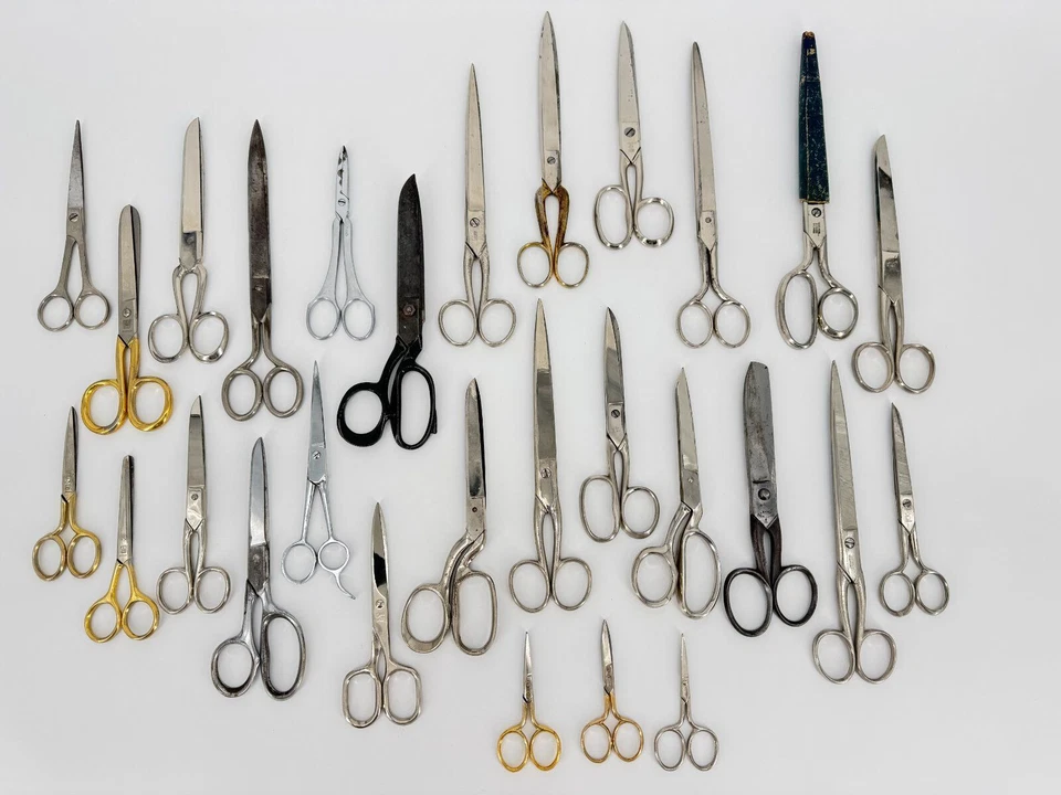 KONVOLUT 28X SELTENE SCHEREN ZWILLING SINGER HENCKELS FELIX