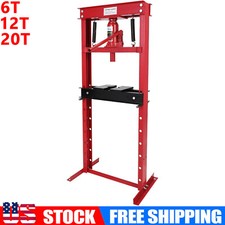 Hydraulic Shop Press 6/12/20 Ton with Press P...