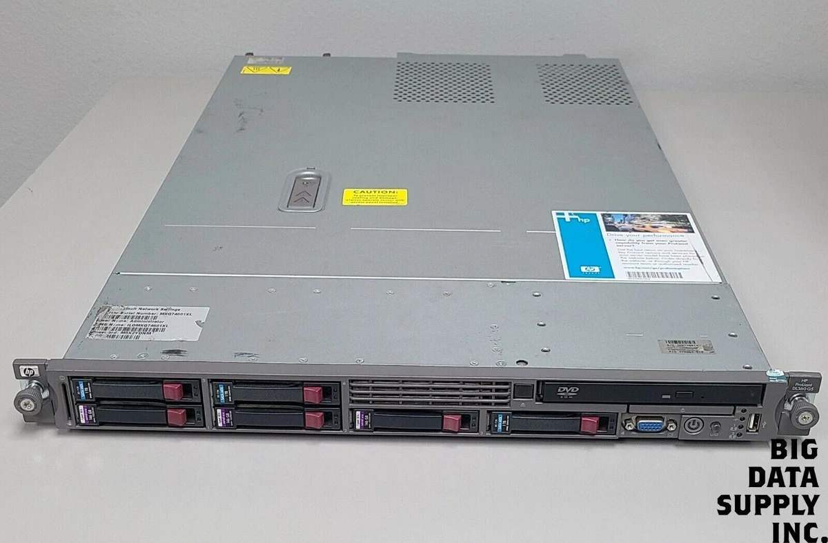 Serveur HP ProLiant DL365 G5 – AMD Quad-core 2,10 GHz – 4 Go RAM – Occasion
