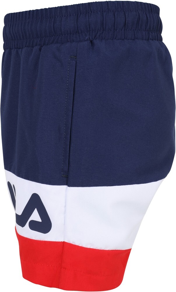 Pantaloncini corti da ragazzo Fila Langula Beach Shorts Medieval Blue Bright White True Red