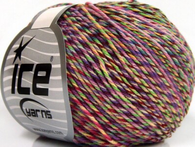 8-Skein Lot Lorena Colorful Yarn light cotton lilac maroon pink