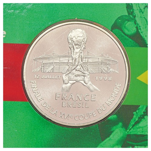 France - Boxset 5 Francs 1998 Final World Cup France Brazil FIFA - Silver - Picture 2 of 6