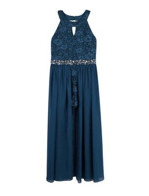 girls walk through maxi dress