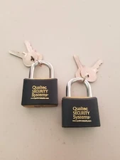 Two Small Padlocks with 2 Keys each