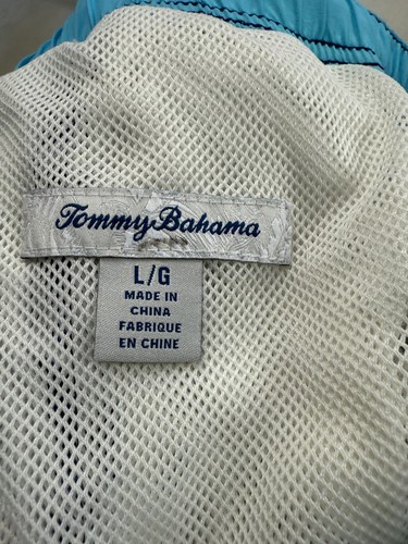 Tommy Bahama Black Hawaiian Mesh Lined Mens Swim Shorts Size Large - Picture 4 of 5