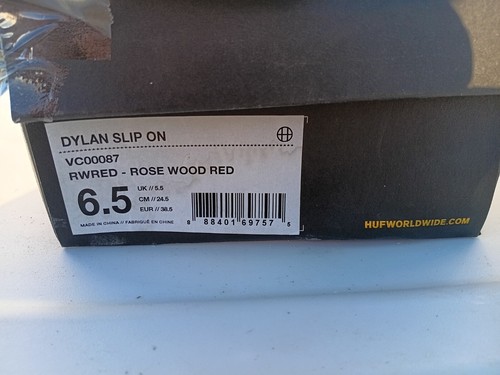 Scarpe Dylan Huf rosso rosa taglia 6 - Foto 3 di 3