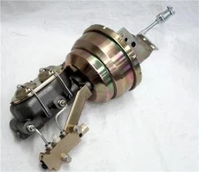 7" Dual Zinc Street Rod Power Disc Disc Booster Master Cylinder & Mounting Brkt