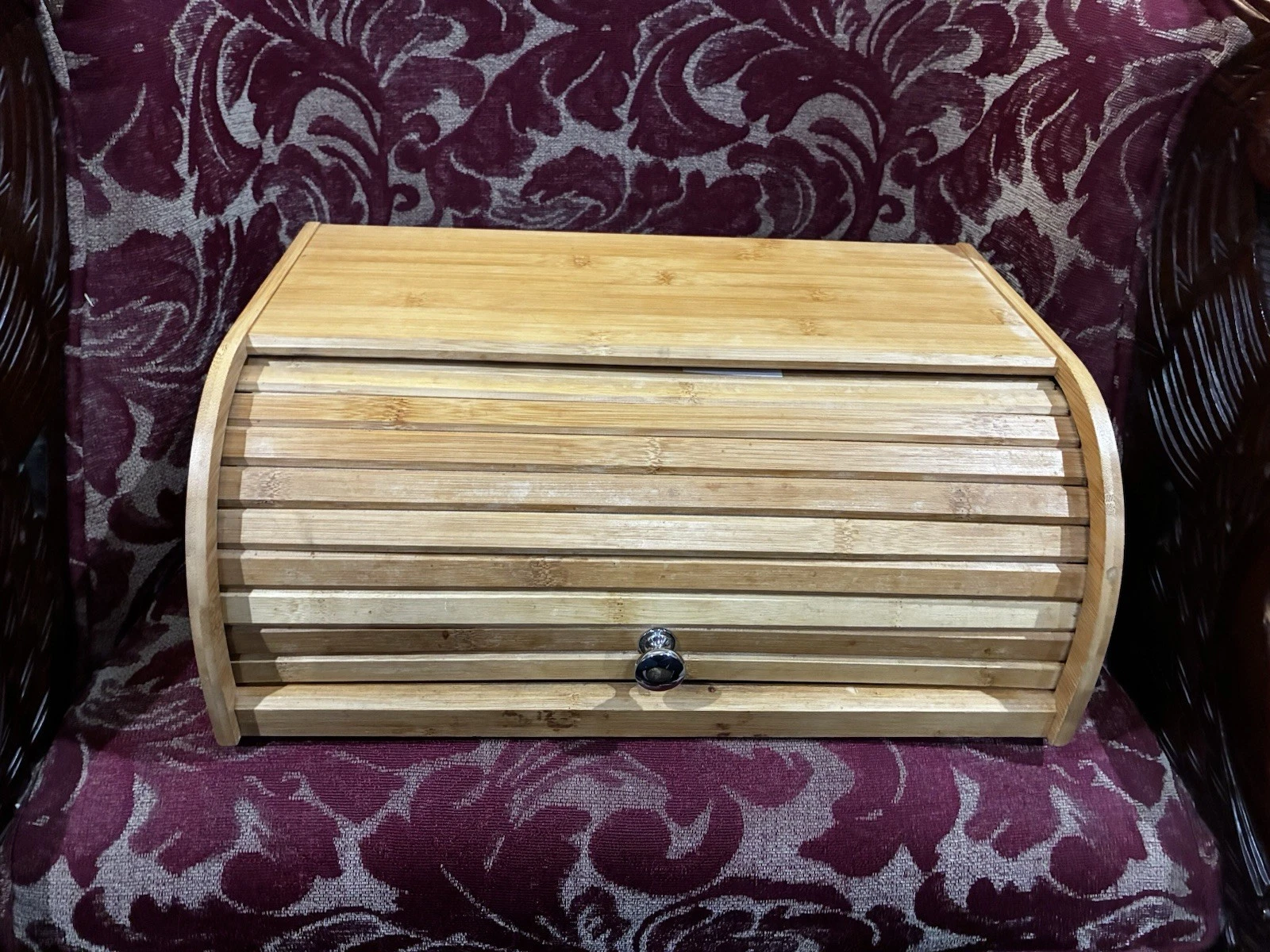 Wooden Roll Top Bread Box Country Farmhouse Rustic Cottagecore Vintage
Opens in a new window or tab
