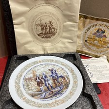Vintage Henri D’Arceau Limoges Lafayette Plate II 1973 w/ Certificate COA France