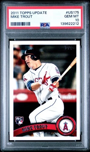 2011 Topps Update Series - Mike Trout #US175 (RC) PSA 10