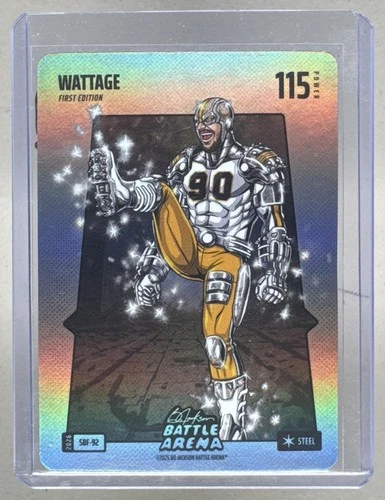 Wattage TJ Watt 2026 Bo Jackson Battle Arena #SBF-92 First Edition Steel