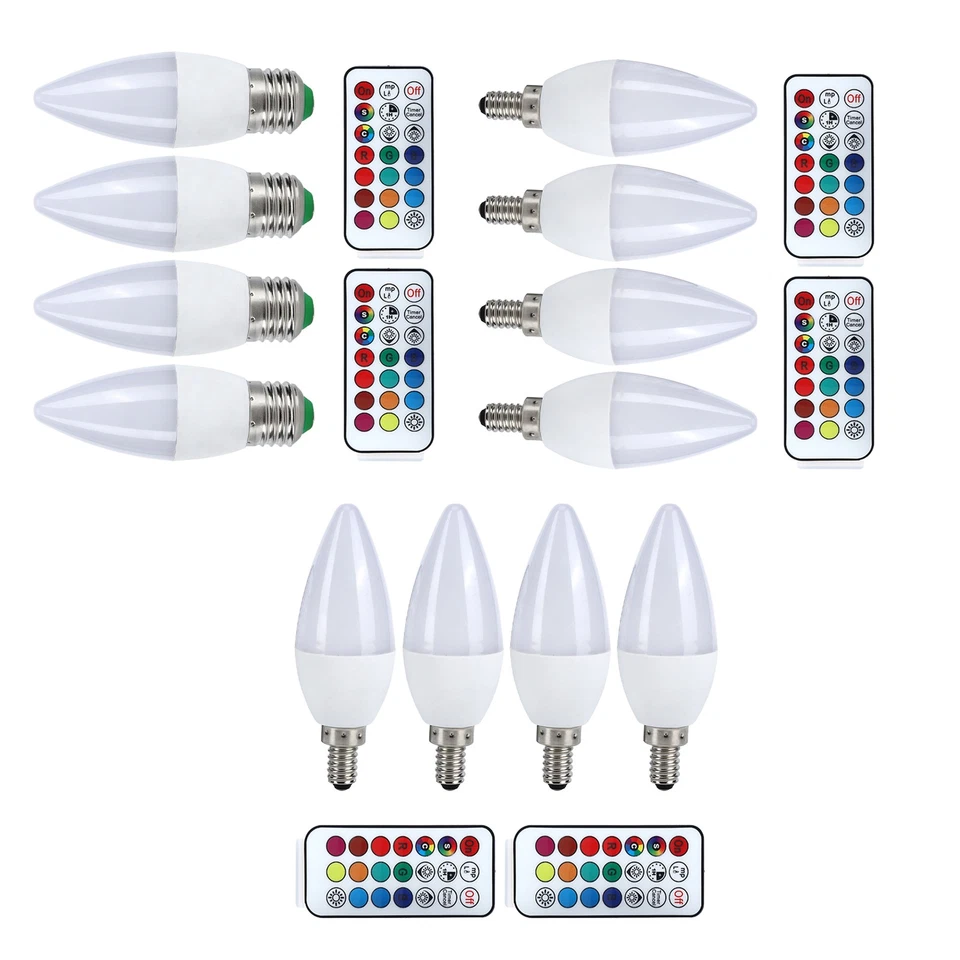 RGB Color Changing Candle Light Bulb for Home Decoration - Image 4 of 4