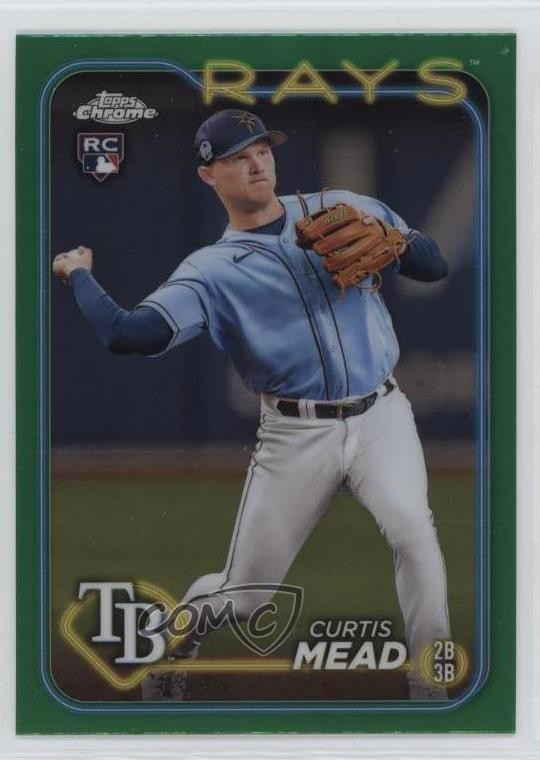 2024 Topps Chrome Green Refractor /99 Curtis Mead #209 Rookie RC 16rv