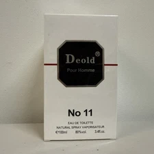 Deold Pour Homme No11 by Morakot Eau De Toilette 3.4 oz 100 ml Sealed