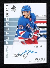 2019-20 SP Authentic Auto Future Watch Rookies 566/999 Adam Fox #194 Auto k4c
