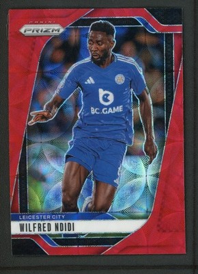 2024-25 WILFRED NDIDI 19/30 PANINI PRIZM PREMIER LEAGUE CHOICE RED