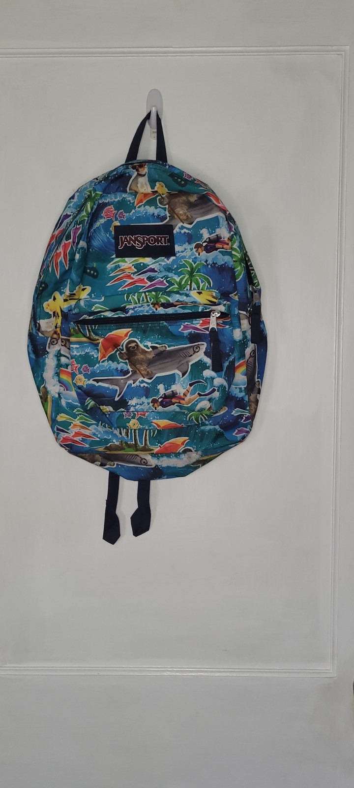Jansport Superbreak Sloth Beach Backpack Blue