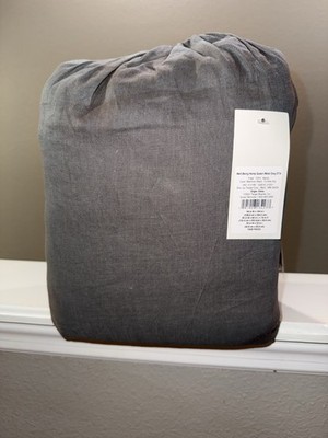 Casaluna Queen Size Well-being Hemp Sheet Set (QUEEN) (METAL GRAY)