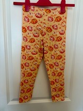 Bonnie Jean Girls 6X Pumpkin Leggings Fall Halloween Thanksgiving Orange Pants