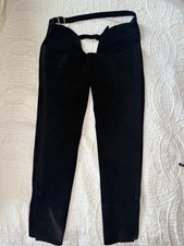 Devon-Aire Black Leather Chaps- Size Small