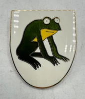Vintage WW2 German Kriegsmarine U-124 U-Boat Unit Crest Enamel Pin Badge REPRO