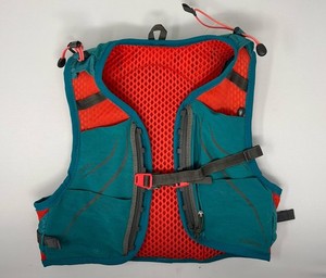OSPREY Dyna 1.5 Teal Coral Running Hydration Vest Pack XS/S 31-36 No Mouthpiece