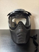 Empire X-Ray Single Lens Paintball Mask Black with Chin Strap Adjustable