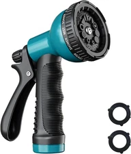 Garden Hose Nozzle Sprayer 10 Watering Patterns Spray Nozzles Heavy Duty Hose He