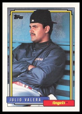 1992 Topps Traded #122T Julio Valera California Angels Baseball Card
