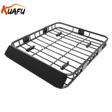 64x39" Roof Rack Basket Rooftop Cargo Carrier Car Top Luggage Holder Universal
