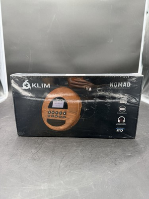 #ad Klim Nomad portable cd player rechargeable battery earphones wood effect SEALED $69.99