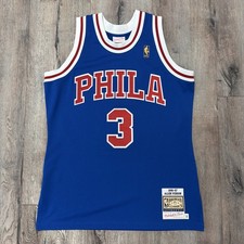 Allen Iverson Mitchell & Ness 1996-1997 Authentic Jersey 44 L Philadelphia 76ers