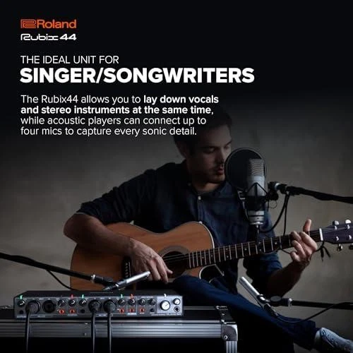 Roland Rubix44 USB Audio Interface, 4x4, 24-bit/192kHz, Mac/Win/iPad Compatible - Image 3 of 4