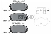 Pagid Bremsbelagsatz Scheibenbremse T2705N FüR Hyundai Tucson TL TLE Kona OS OSE