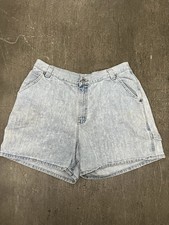 Vintage Lee Riveted By Lee Mom Denim Shorts Acid Wash High Rise Jorts Size 16