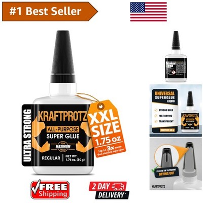 Rapid Drying Super Glue 1.76oz - Industrial Strength Adhesive for Every Task