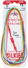 PEPPERELL Stretch Magic Silkies Necklace Cords 2mm Lead Free Nickel Free 6 Pack
