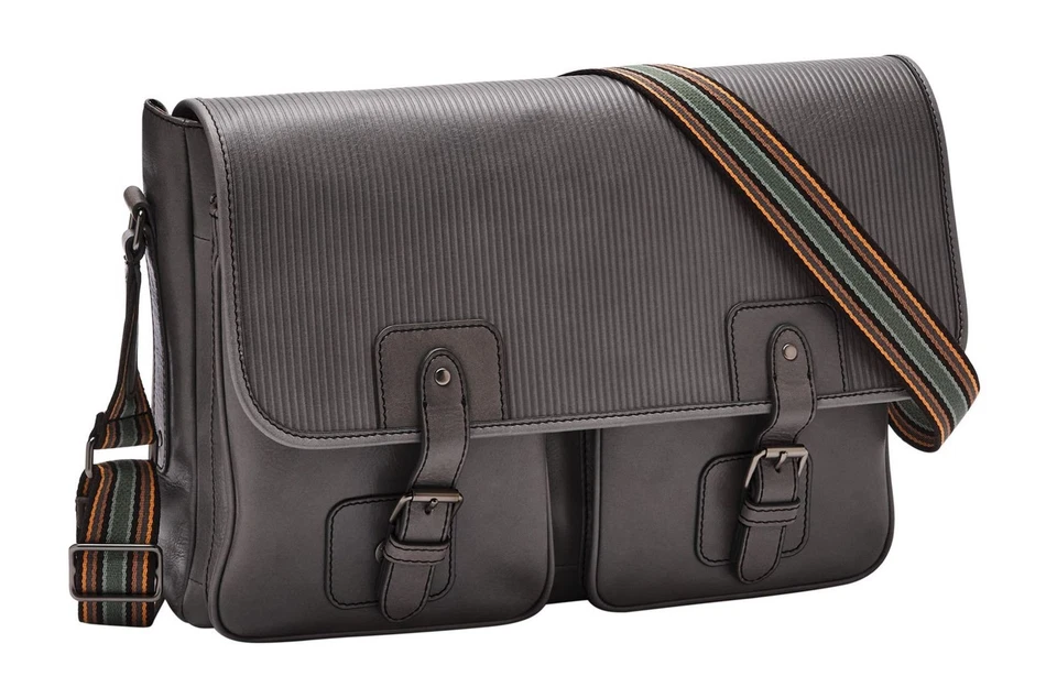 FOSSIL laptop bag Greenville Messenger Lead Gray - Image 2 of 4