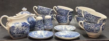 SEE DESC FOR LIST Vintage Liberty Blue Historic Colonial Scenes Set of 15