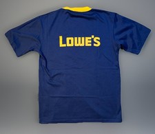 VTG 70/80’s Lowe’s Ringer Tshirt Navy Blue Gold Made In USA Single Stitch RARE