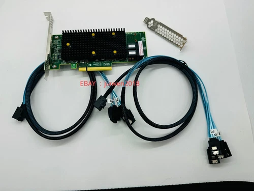 LSI 9400-8i SATA/SAS HBA 12Gbps PCIe NVME HDD IT Mode JBOD +*SFF-8643 SATA Cable