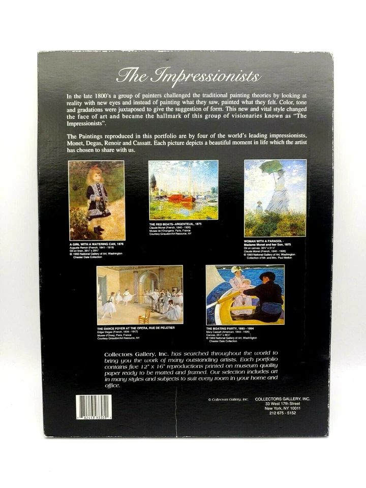 Galería Nacional de Arte Washington 1993 Portafolio de impresiones de los impresionistas Foto 4 de 4