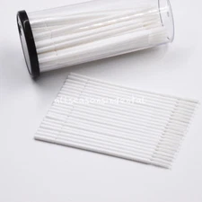 100 Pcs Dental Disposable Micro Brush Applicator Long Cylinder Bendable White