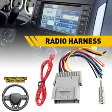 Stereo Radio Install Wire Harness + Antenna Adapter For Buick Chevy GMC Pontiac
